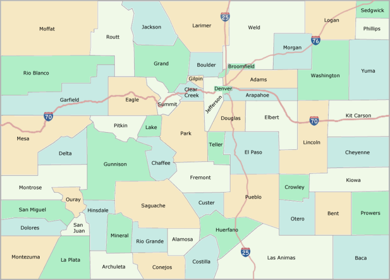 Colorado County Map